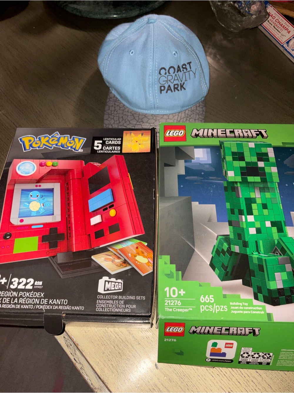 Lego Minecraft Green Creeper & Red Pokemon Pokédex Building Sets